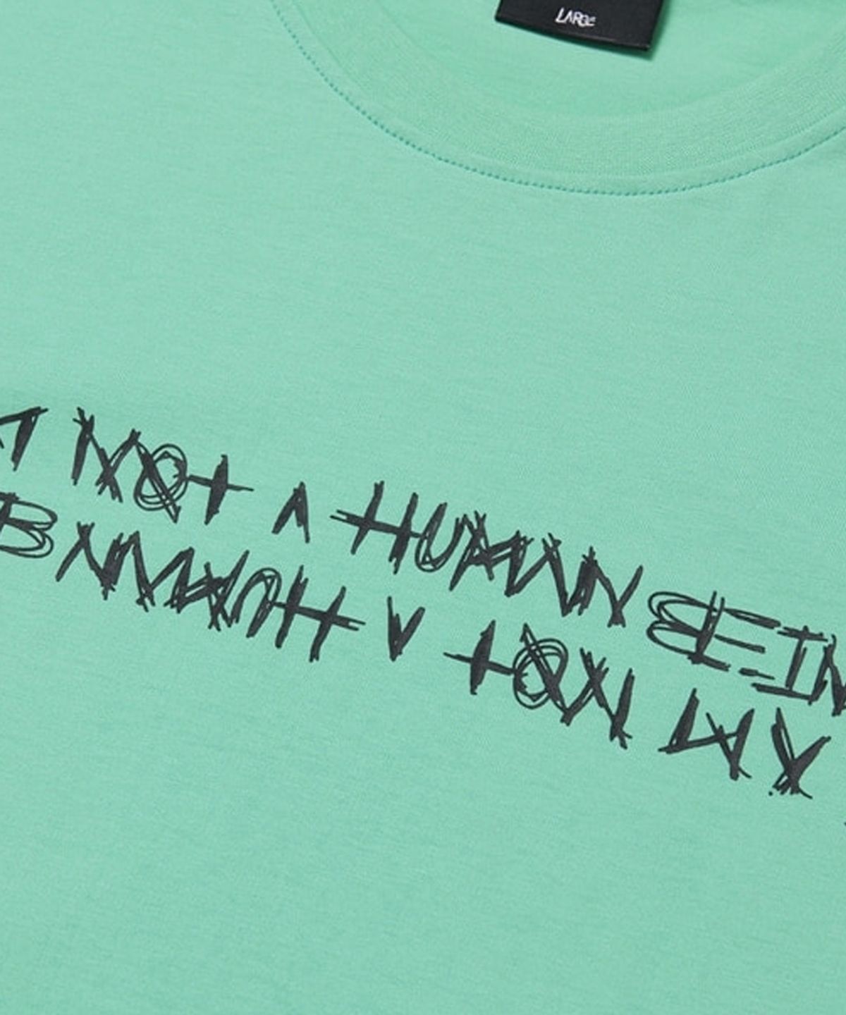 아임낫어휴먼비잉(I AM NOT A HUMAN BEING) BASIC LOGO TEE - MINT