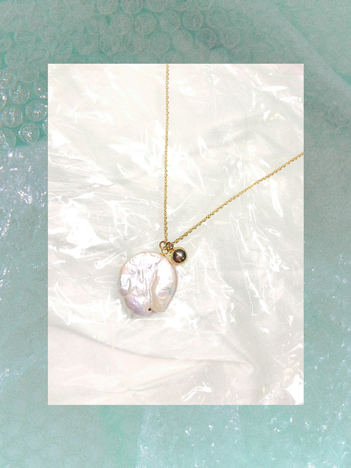 원이너프(ONE ENOUGH) Baroque Pearl Long Necklace