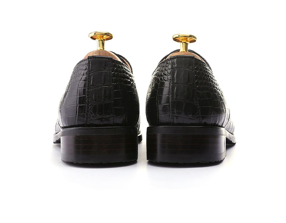 라반타노(LAVANTANO) 크로커다일 옥스퍼드 - 블랙