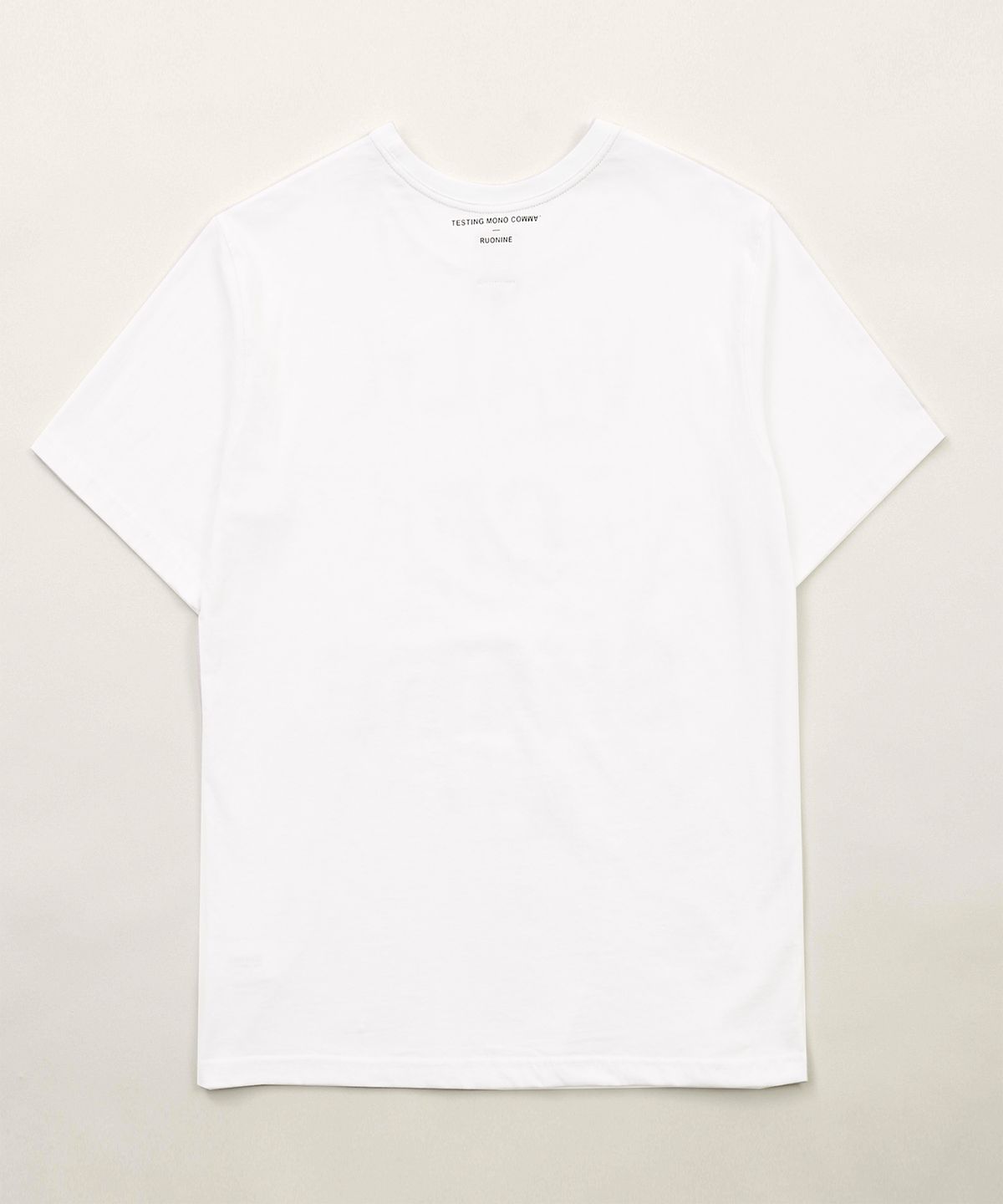 루오나인(RUONINE) 슬로건 입체프린팅 티셔츠 GPR_WHITE(L)