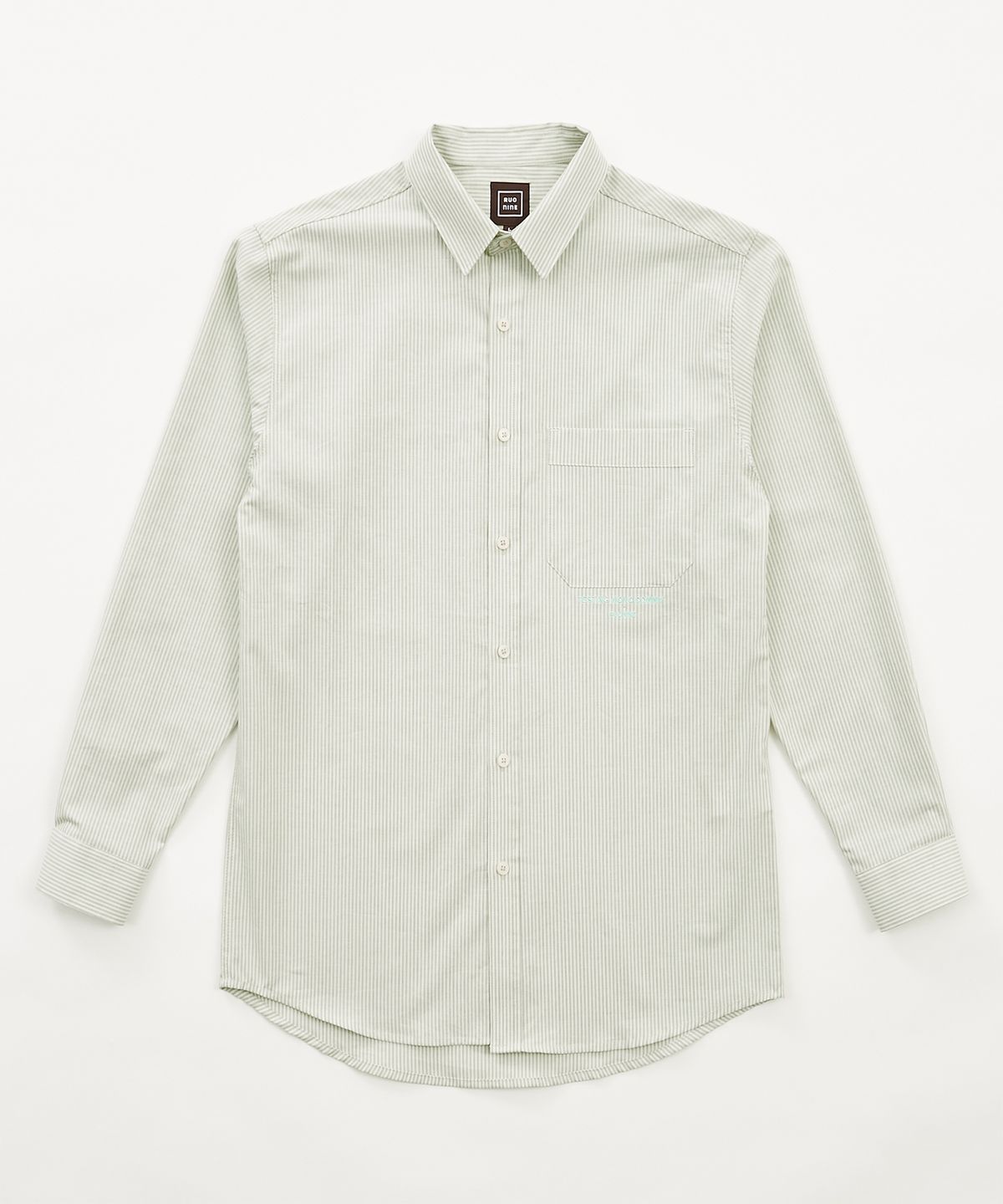 루오나인(RUONINE) 스트라이프 셔츠 GST_MINT(L)