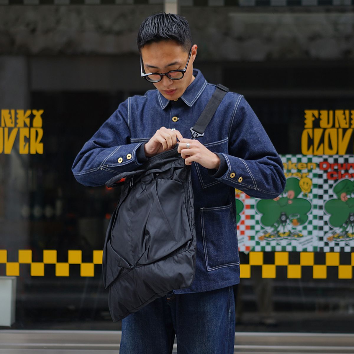 와이엠씨엘케이와이(YMCL KY) US AIR FORCE Helmet Bag - Black