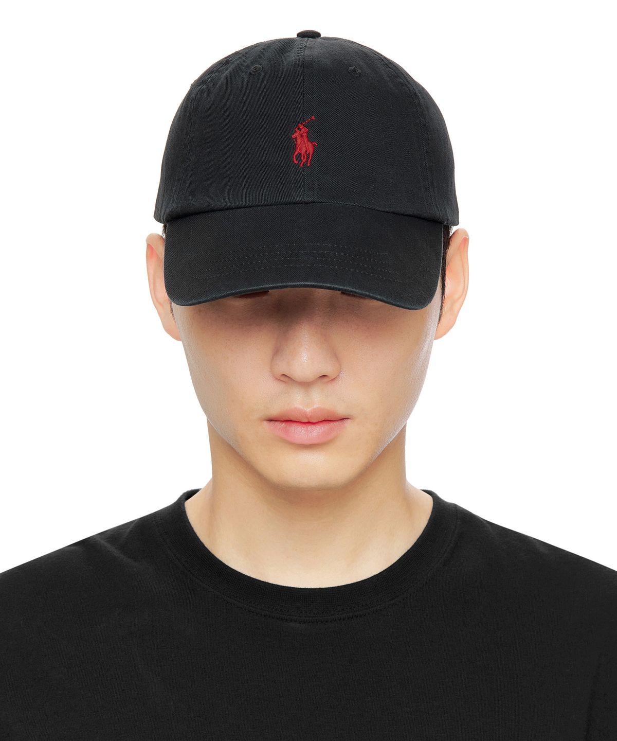 폴로 랄프 로렌(POLO RALPH LAUREN) 폴로 치노 베이스볼 캡-RL 블랙
