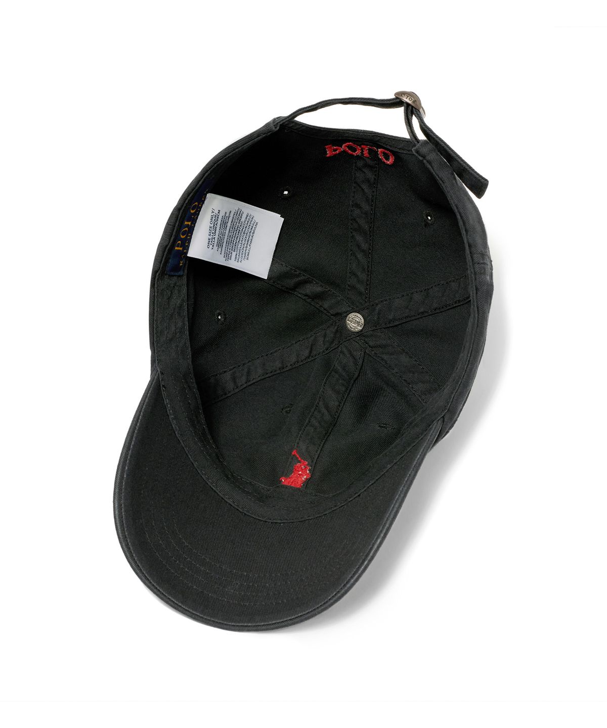 폴로 랄프 로렌(POLO RALPH LAUREN) 폴로 치노 베이스볼 캡-RL 블랙