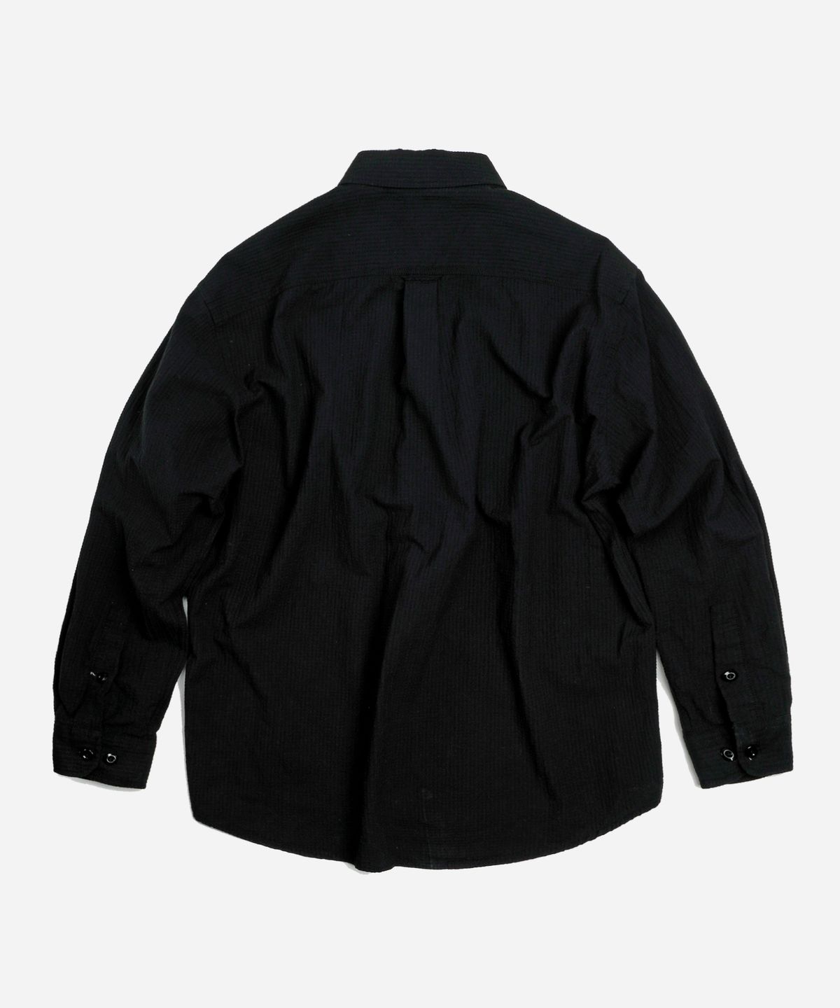 프리즘웍스(FRIZMWORKS) OG DOBBY WEAVE SEERSUCKER SHIRT _ BLACK