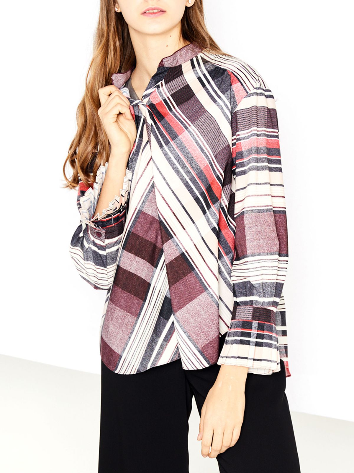 엔오티(NOT) STRIPE PULLOVER BLOUSE