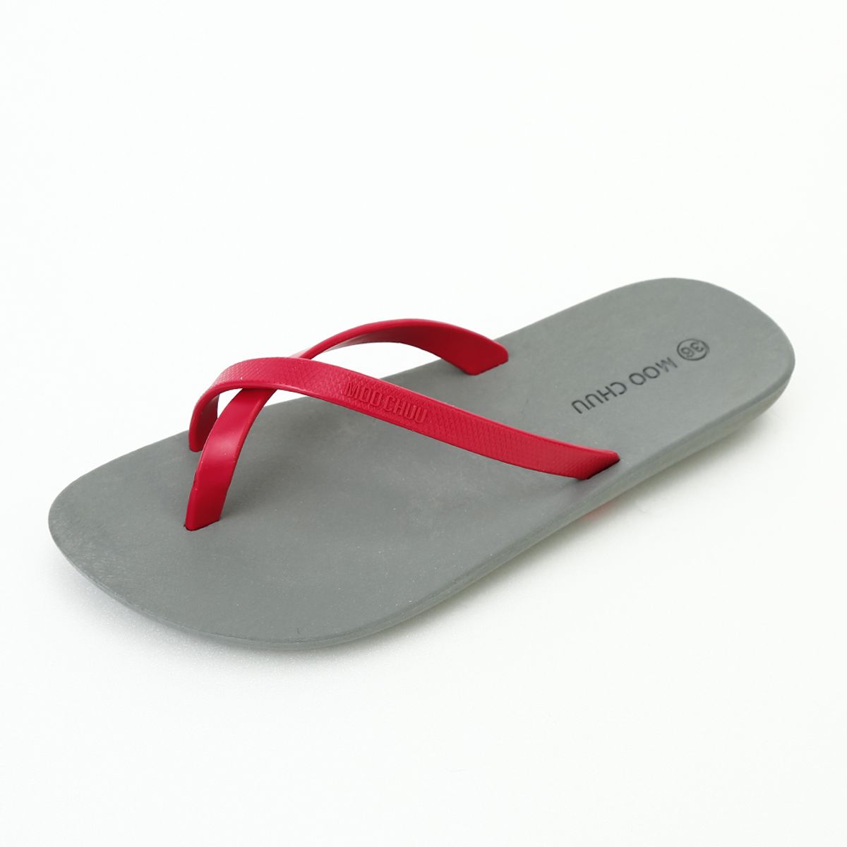 무츄(MOOCHUU) MC12 FlipFlop2 Gray-Hot pink