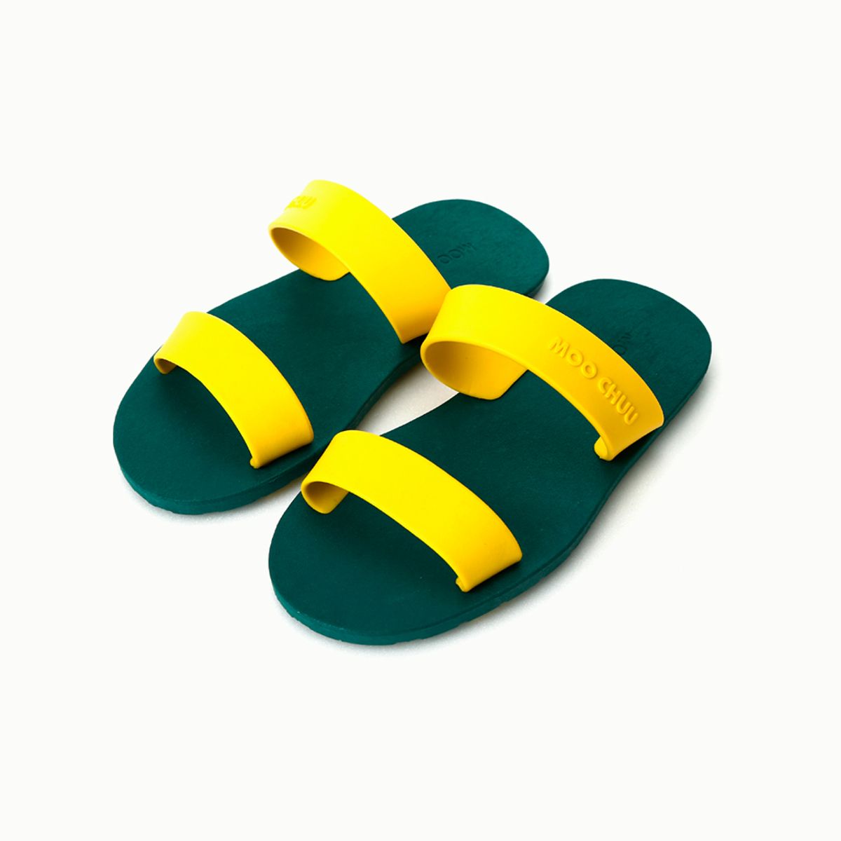 무츄(MOOCHUU) MC03 Two Straps Green-Yellow