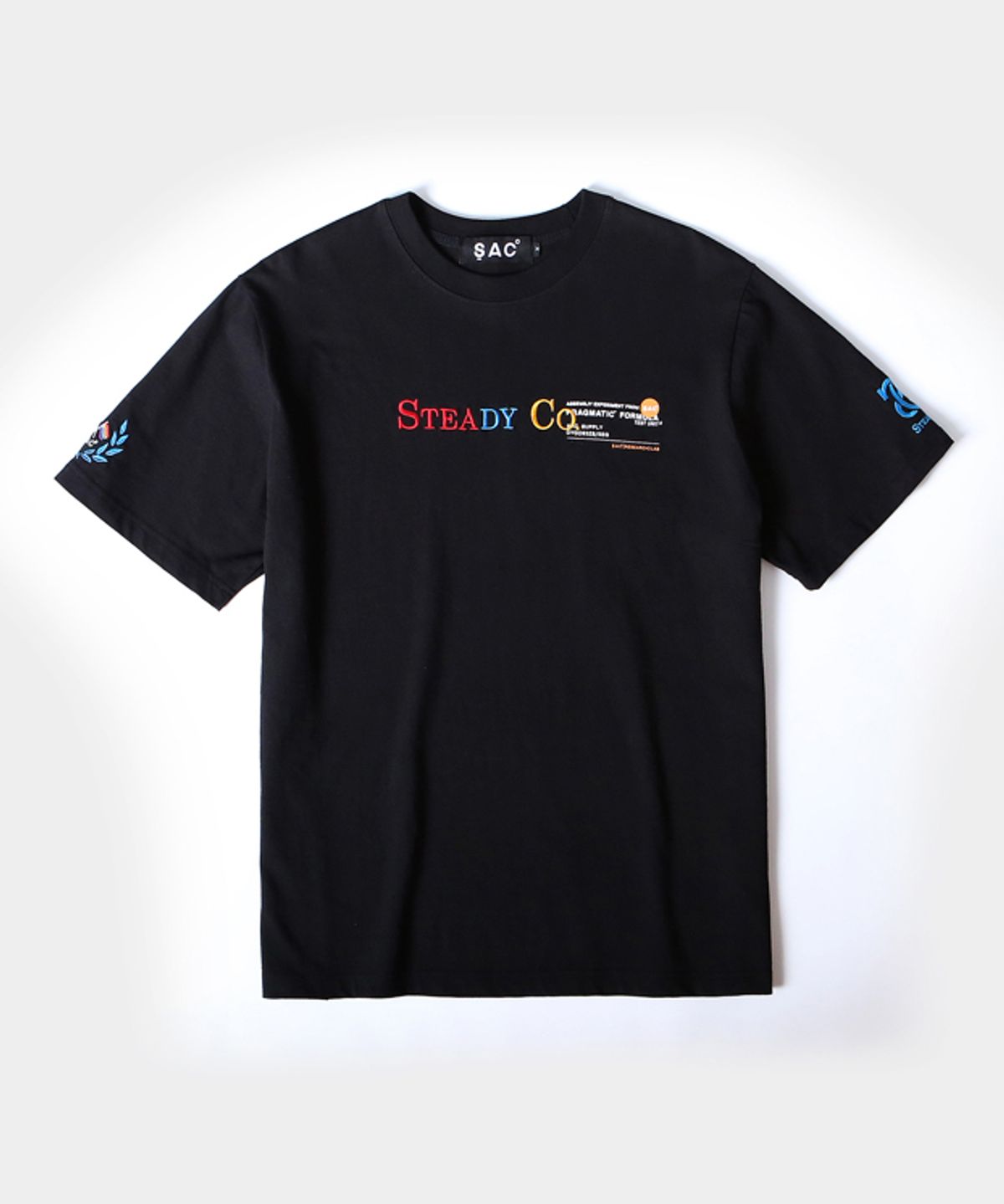 색 스튜디오(SAC STUDIO) STEADY CO T-SHIRTS BLACK