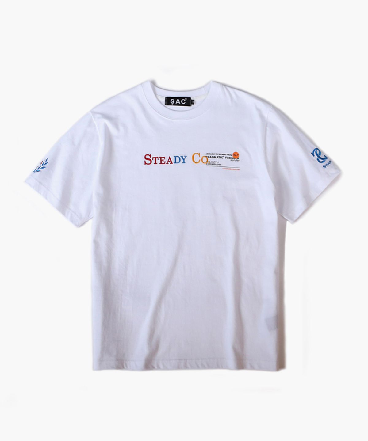 색 스튜디오(SAC STUDIO) STEADY CO T-SHIRTS WHITE