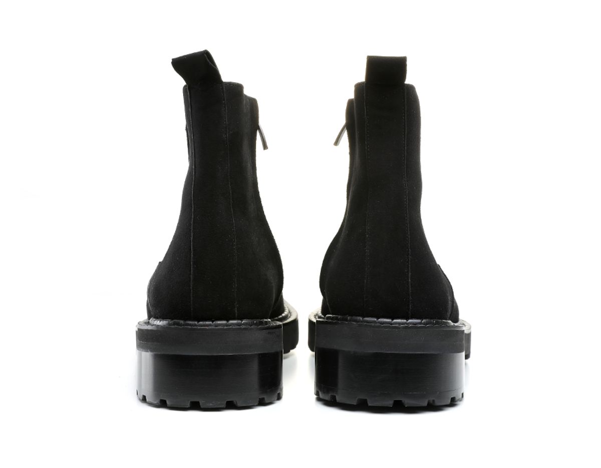라반타노(LAVANTANO) 12MM 워커솔 첼시 부츠 - 블랙