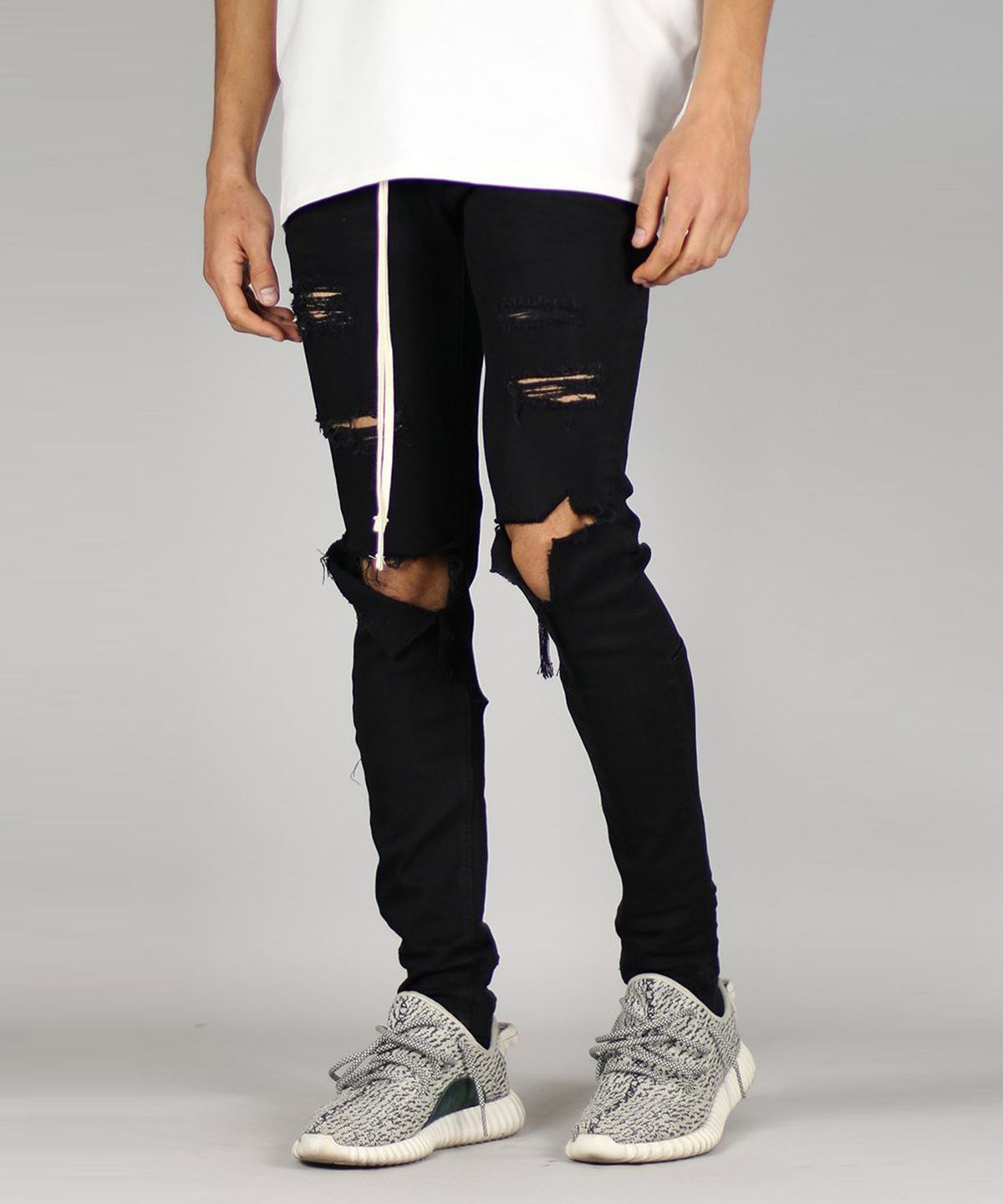 하이퍼 데님(HYPER DENIM) 젯 블랙 무파 진