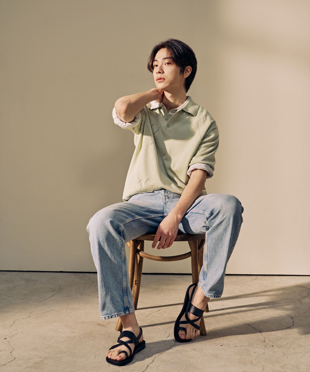 예루살렘 샌들(JERUSALEM SANDALS) 519 BETHANY-BLACK (베다니)