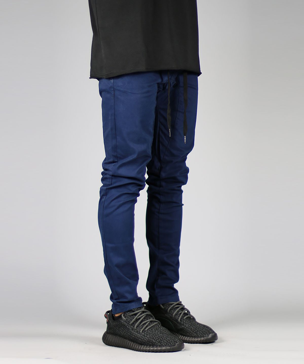 하이퍼 데님(HYPER DENIM) 다크 네이비 드롭 크로치 팬츠