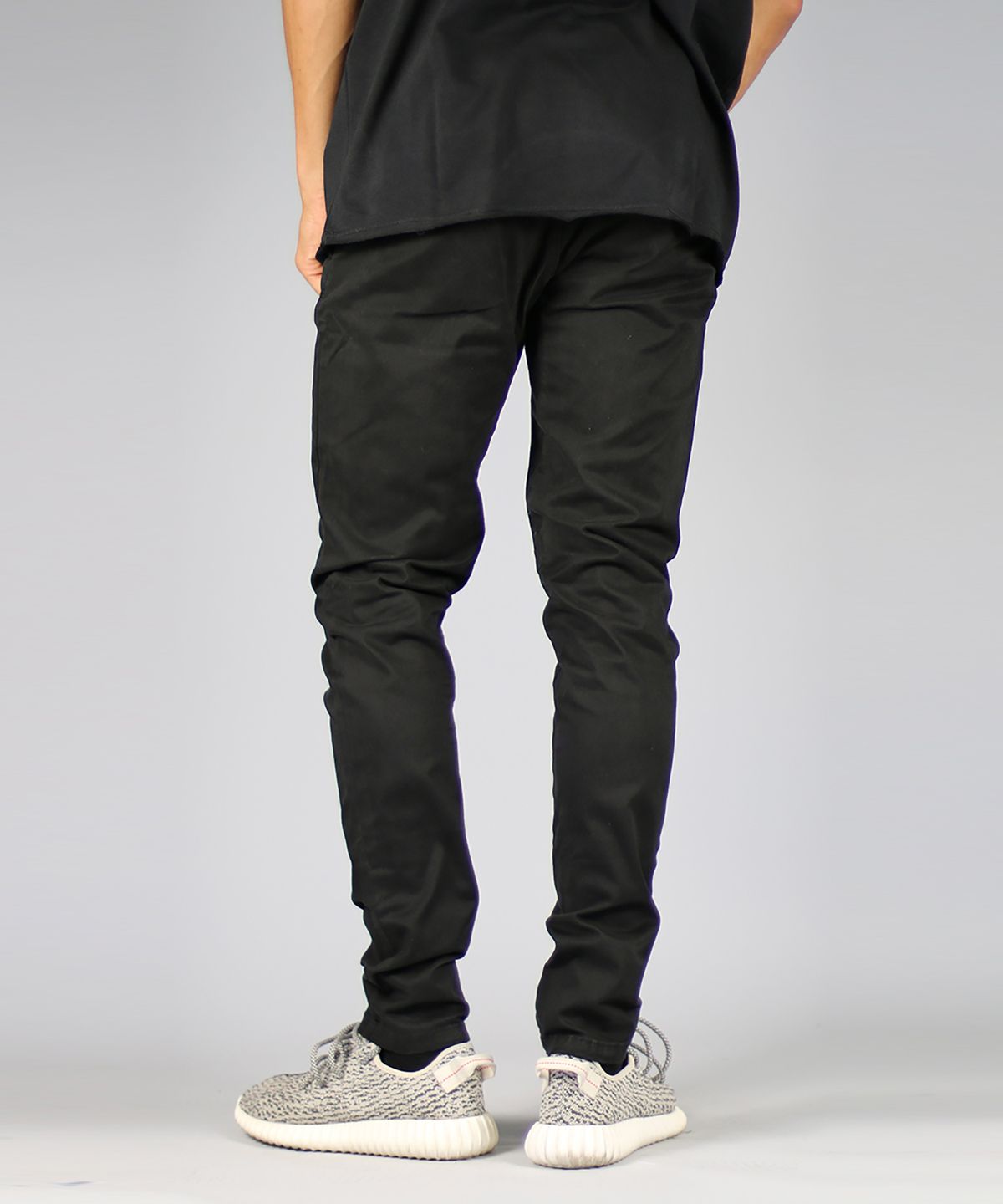 하이퍼 데님(HYPER DENIM) 블랙 드롭 크로치 팬츠