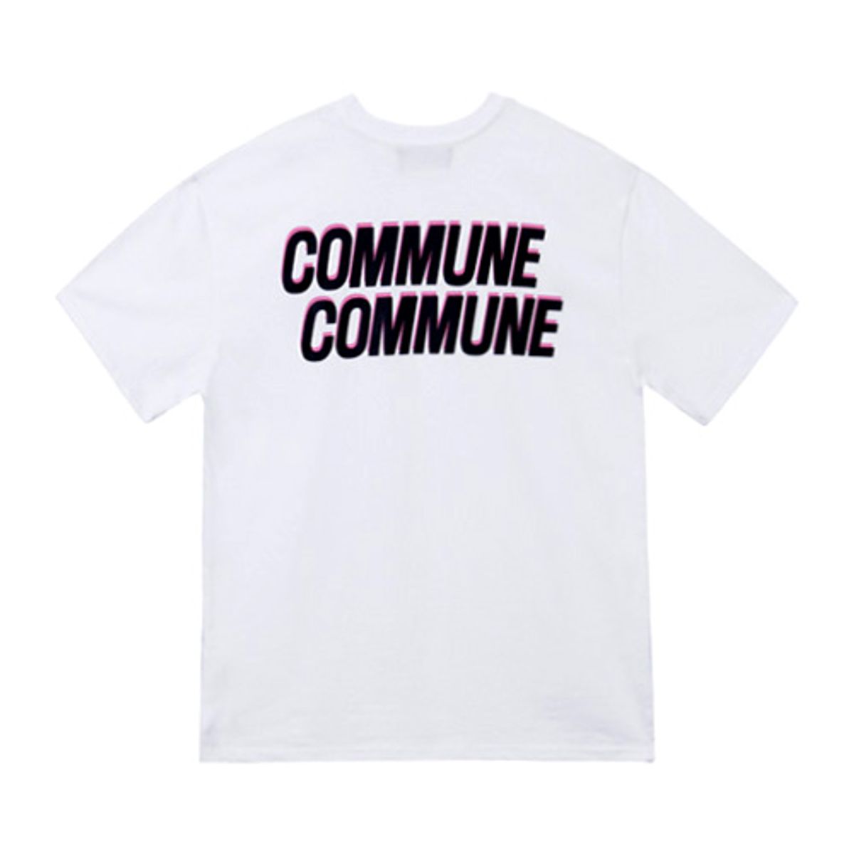 라이더커뮨(RIDER COMMUNE) 레트로 프린트 티셔츠 - 화이트(남여공용)