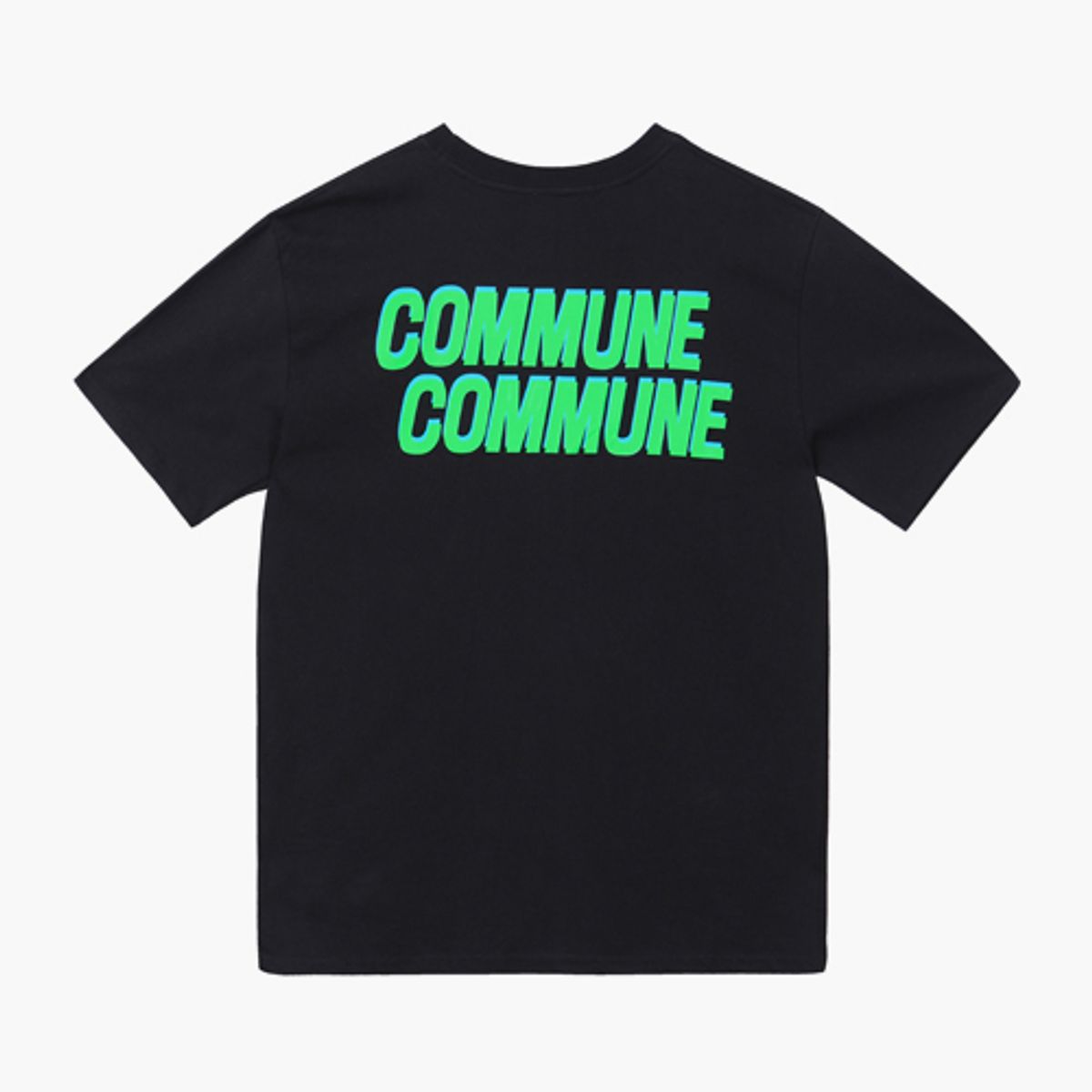 라이더커뮨(RIDER COMMUNE) 레트로 프린트 티셔츠 - 블랙(남여공용)