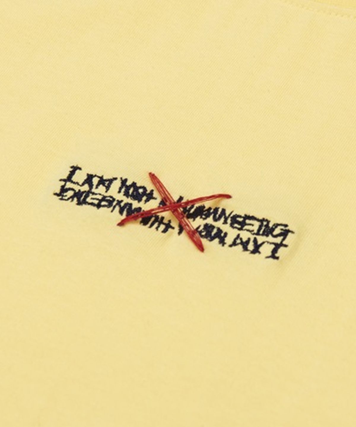 아임낫어휴먼비잉(I AM NOT A HUMAN BEING) Gotthem Tee - LIGHT YELLOW