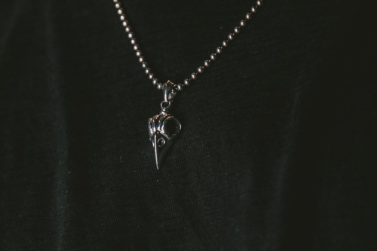 스팅925(STING925) Raven Skull Pendant