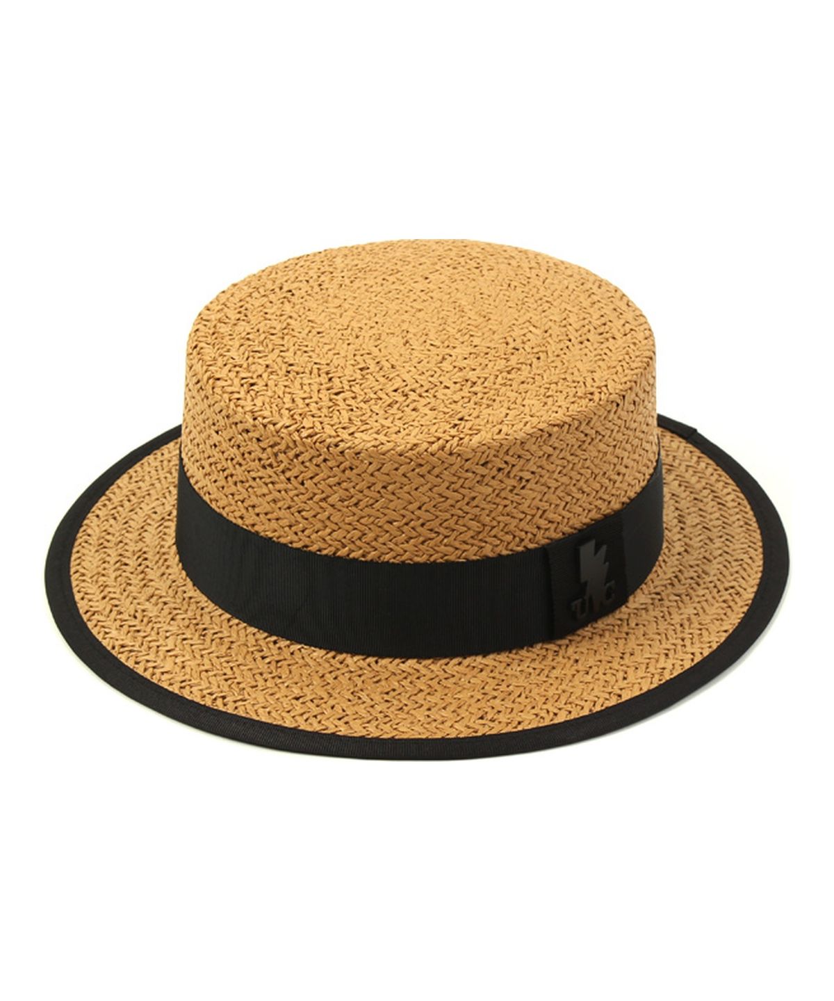 유니버셜 케미스트리(UNIVERSAL CHEMISTRY) Taping Beige Panama Hat 파나마햇