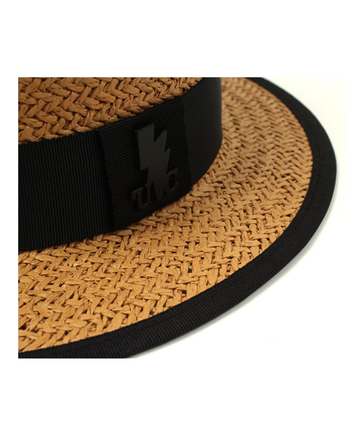 유니버셜 케미스트리(UNIVERSAL CHEMISTRY) Taping Beige Panama Hat 파나마햇
