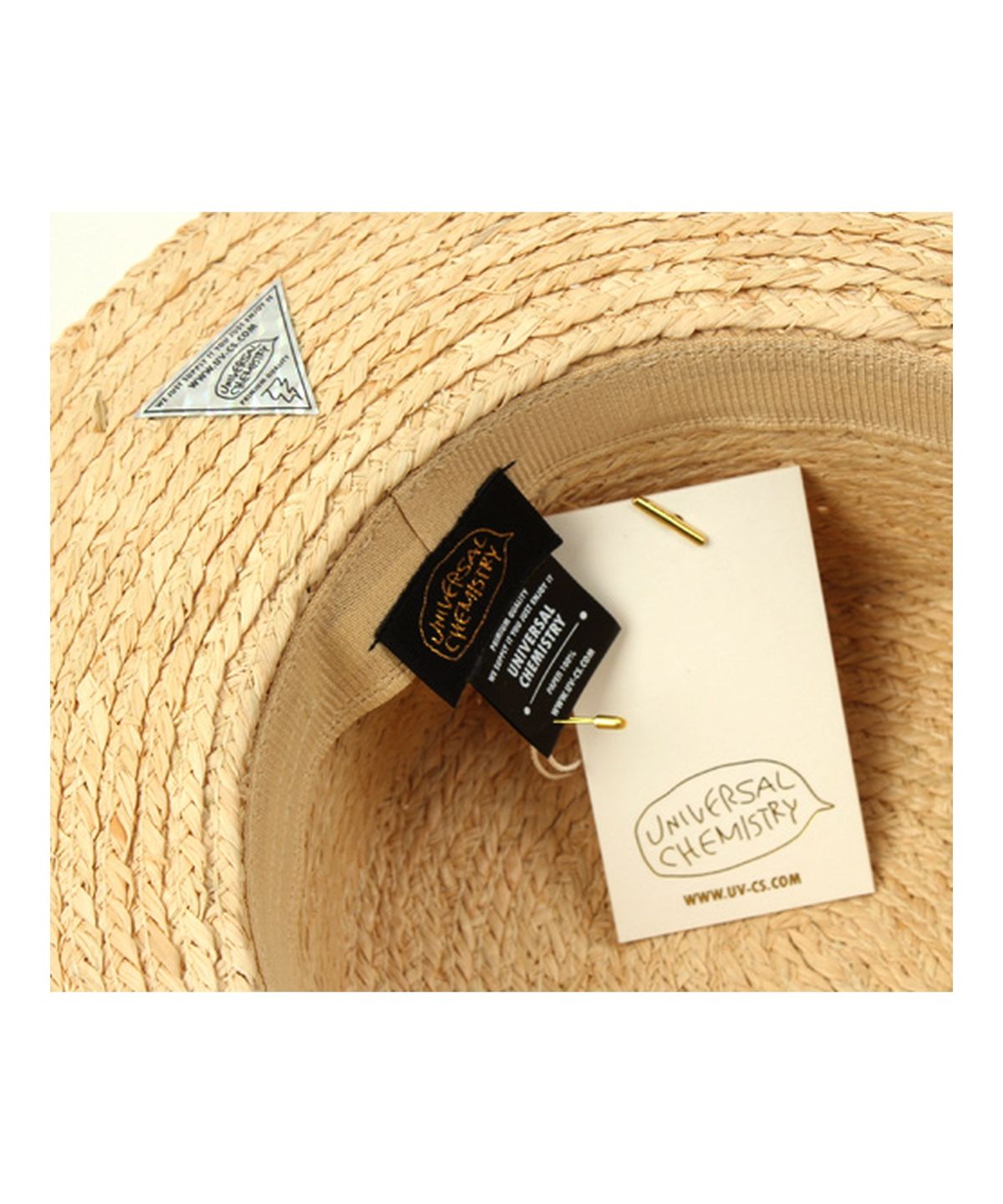유니버셜 케미스트리(UNIVERSAL CHEMISTRY) GDMT Raffia Flat Fedora 라피아햇