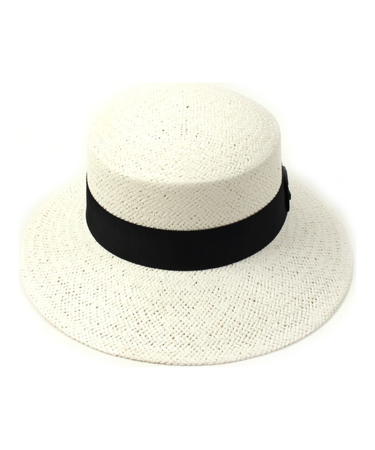 유니버셜 케미스트리(UNIVERSAL CHEMISTRY) Unbal White Panama Hat 파나마햇