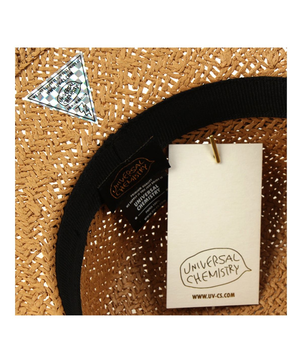 유니버셜 케미스트리(UNIVERSAL CHEMISTRY) Unbal Beige Panama Hat 파나마햇