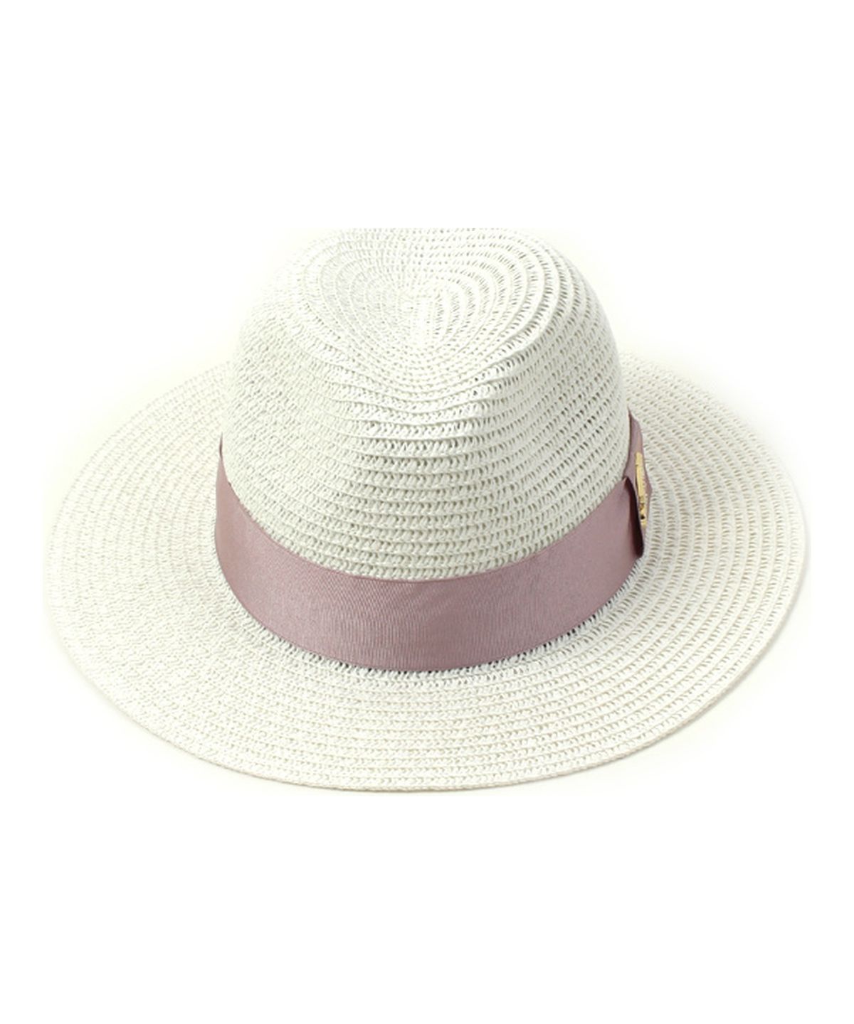 유니버셜 케미스트리(UNIVERSAL CHEMISTRY) Pink Line Summer White Fedora 여름페도라