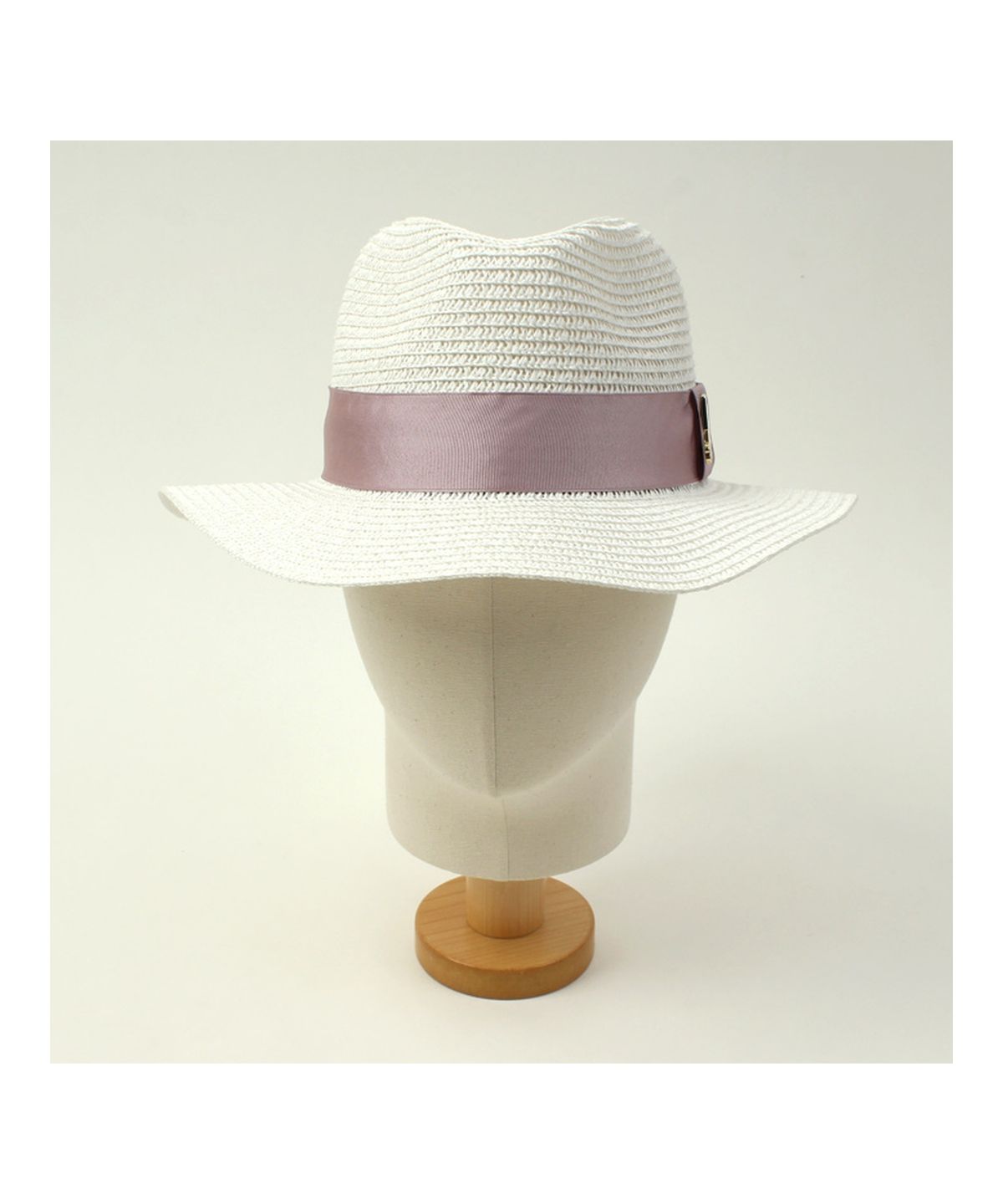유니버셜 케미스트리(UNIVERSAL CHEMISTRY) Pink Line Summer White Fedora 여름페도라