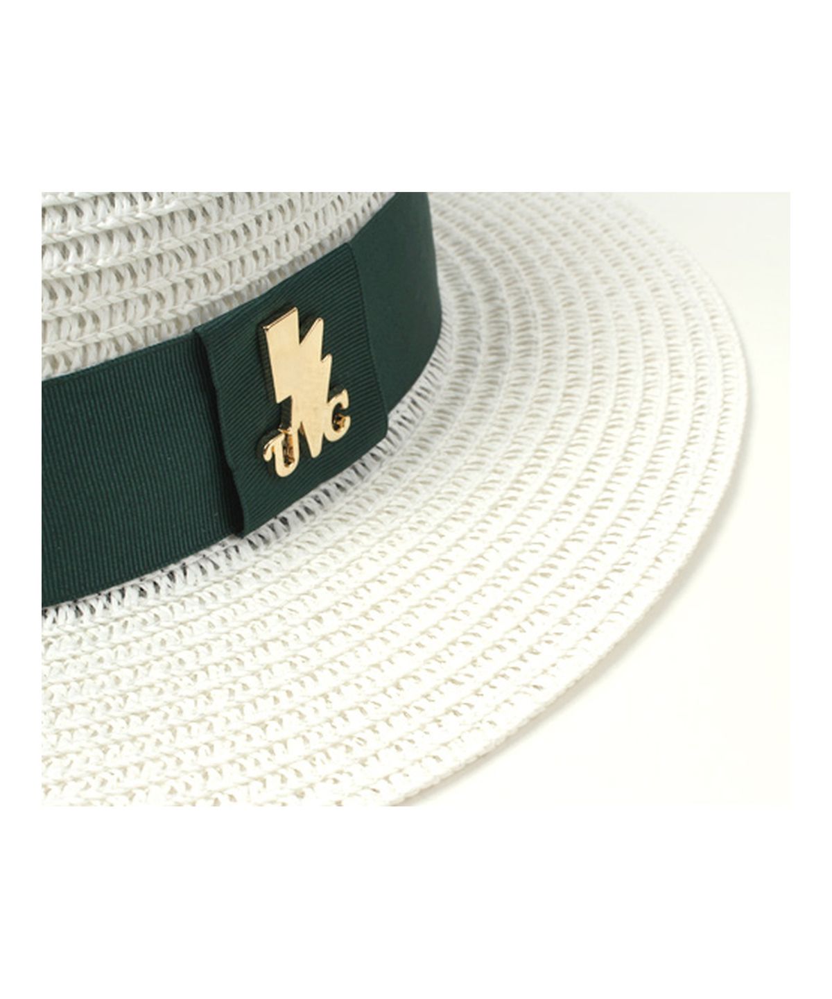 유니버셜 케미스트리(UNIVERSAL CHEMISTRY) Green Line Summer White Fedora 여름페도라
