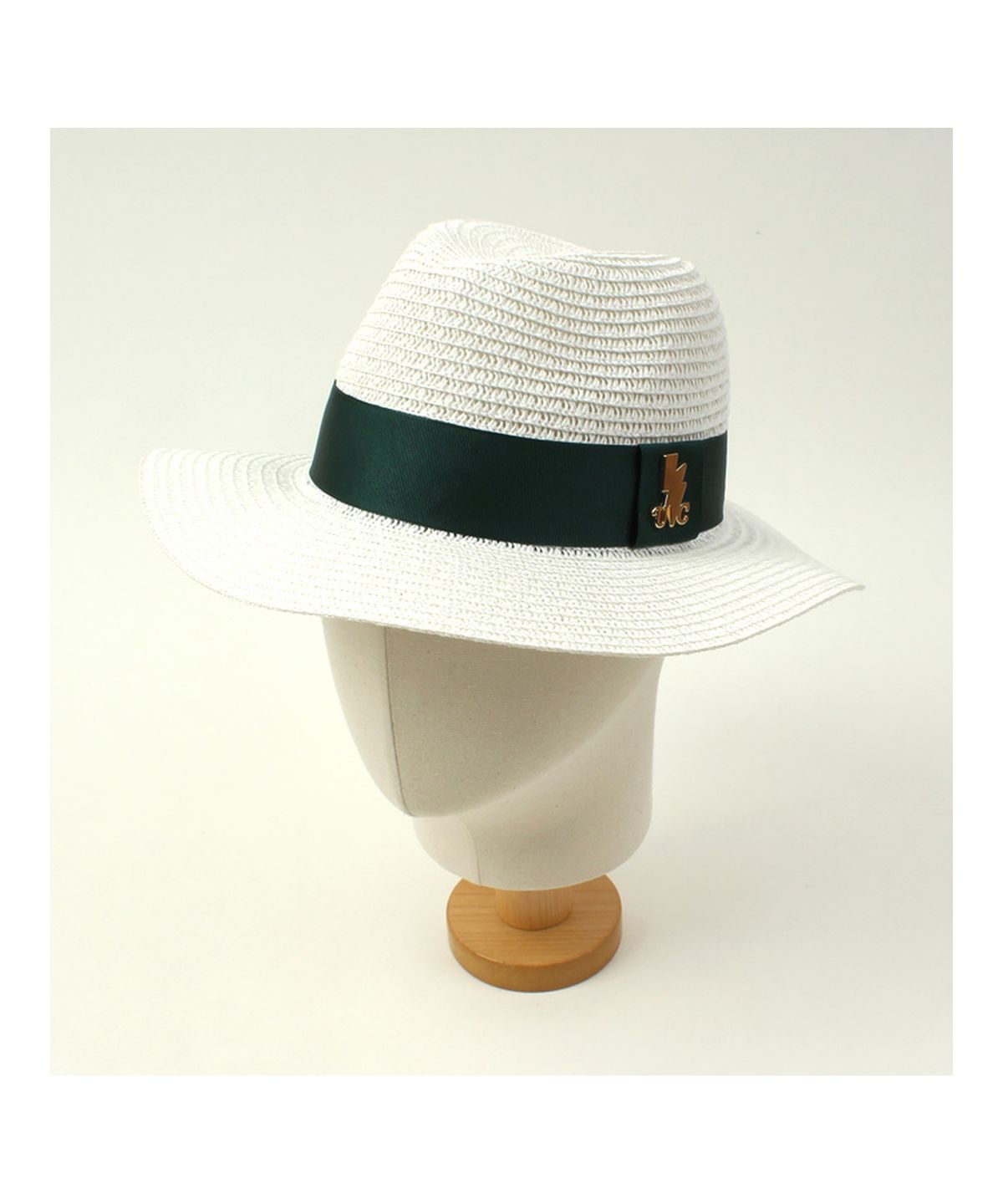 유니버셜 케미스트리(UNIVERSAL CHEMISTRY) Green Line Summer White Fedora 여름페도라