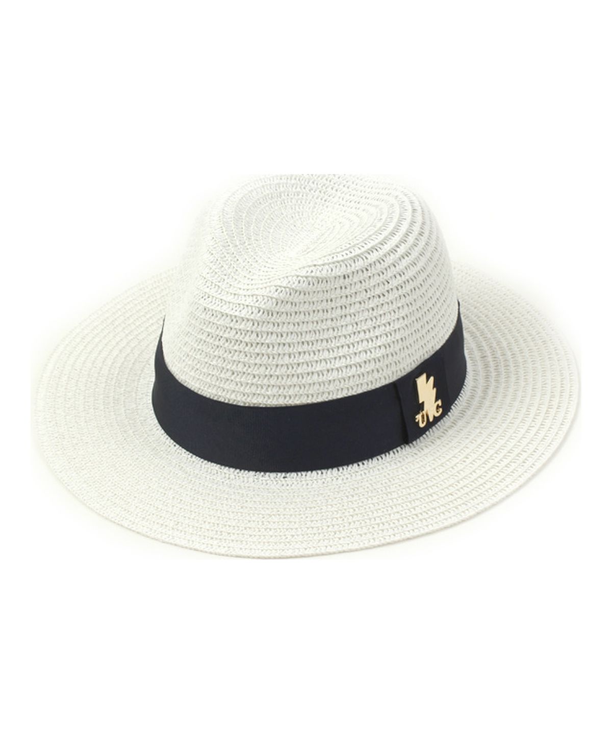 유니버셜 케미스트리(UNIVERSAL CHEMISTRY) Navy Line Summer White Fedora 여름페도라