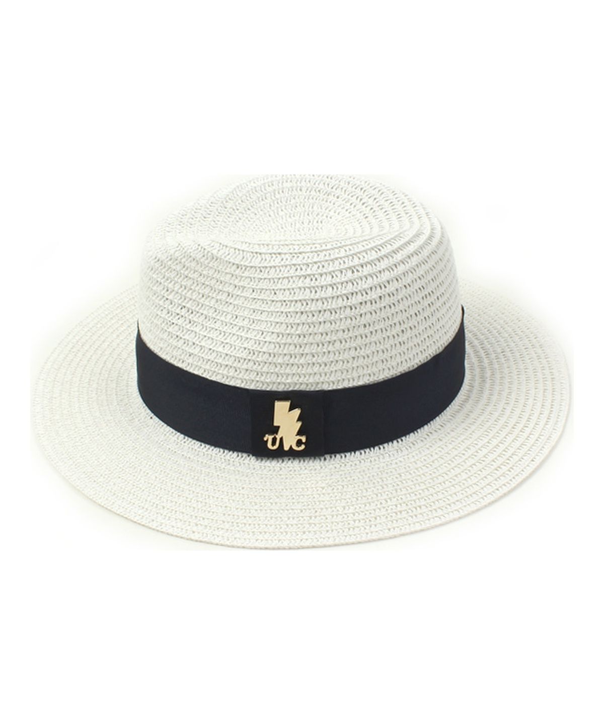 유니버셜 케미스트리(UNIVERSAL CHEMISTRY) Navy Line Summer White Fedora 여름페도라