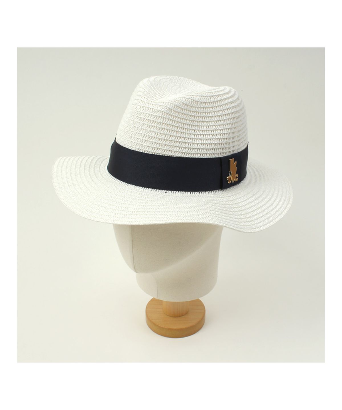 유니버셜 케미스트리(UNIVERSAL CHEMISTRY) Navy Line Summer White Fedora 여름페도라
