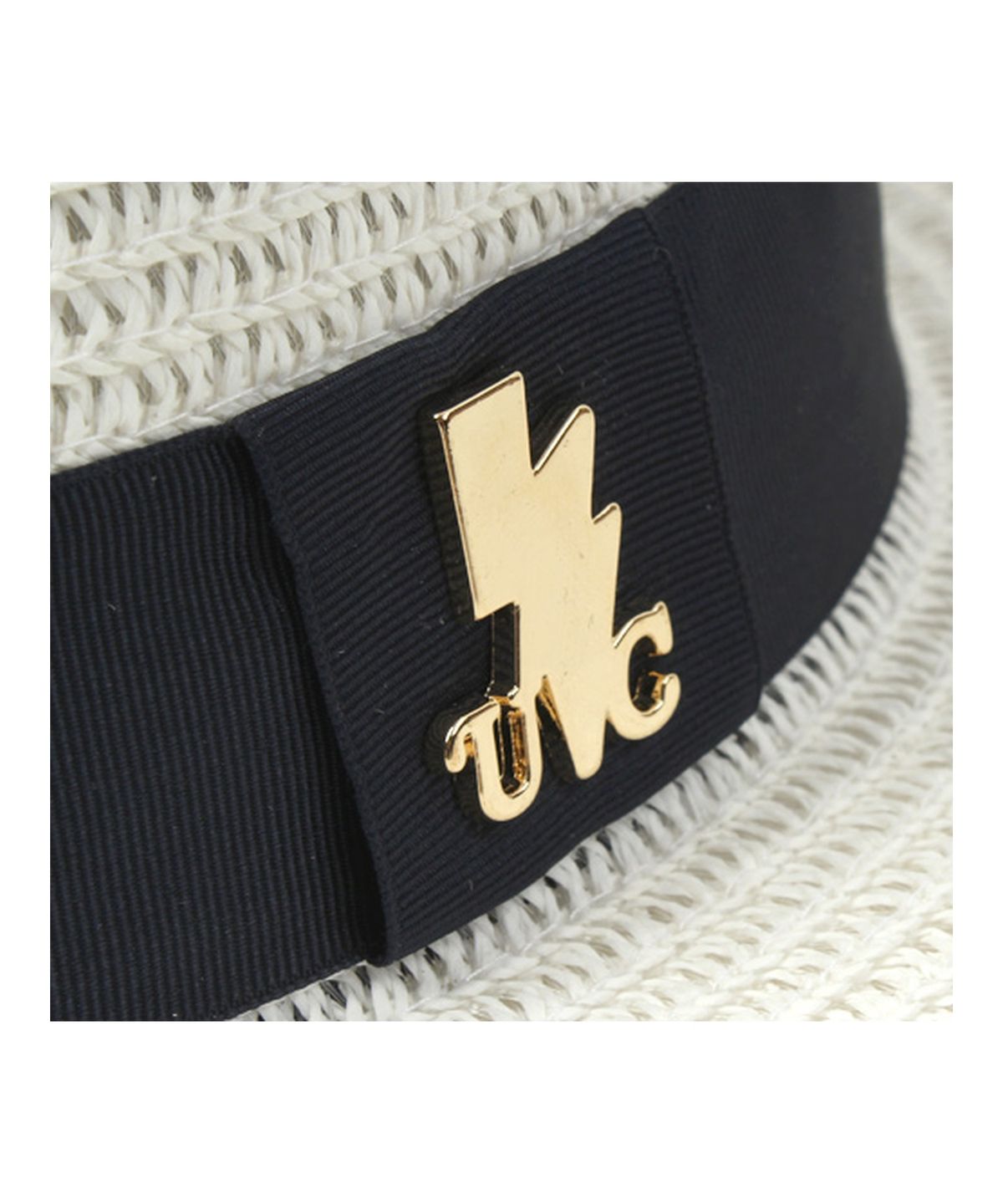 유니버셜 케미스트리(UNIVERSAL CHEMISTRY) Navy Line Summer White Fedora 여름페도라