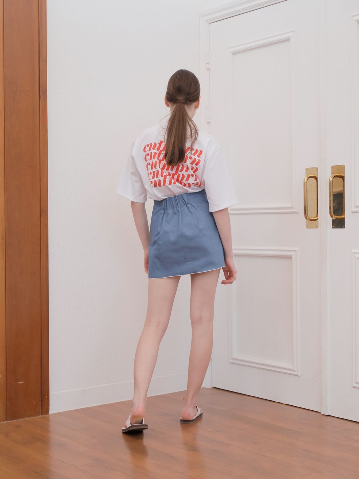 느와(NOIR) Rose Skirt