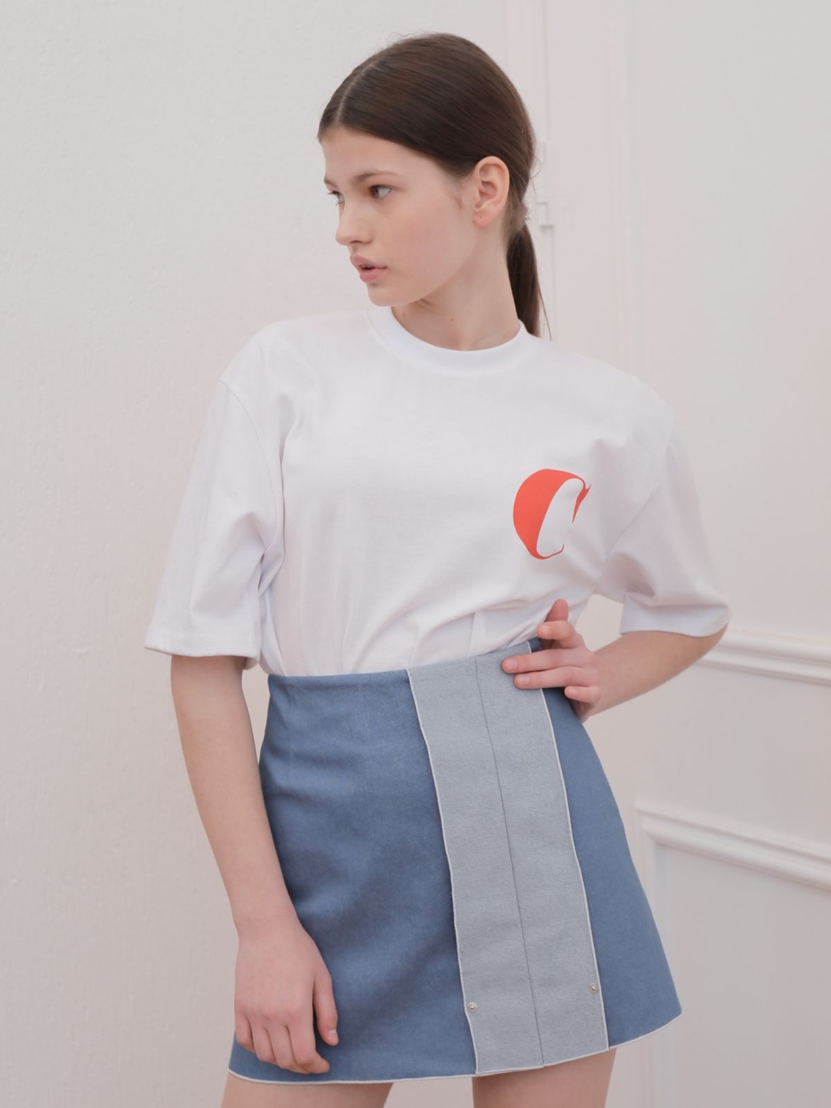 느와(NOIR) Rose Skirt
