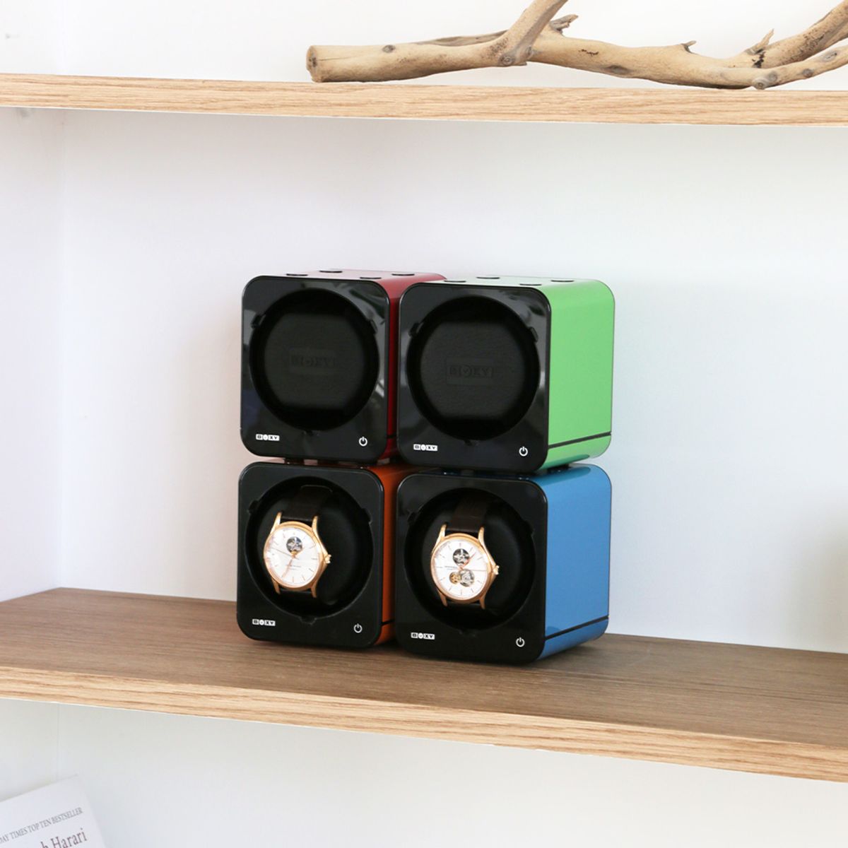 박시(BOXY) 워치와인더 F-BWS-S(GR) 그린 어댑터미포함