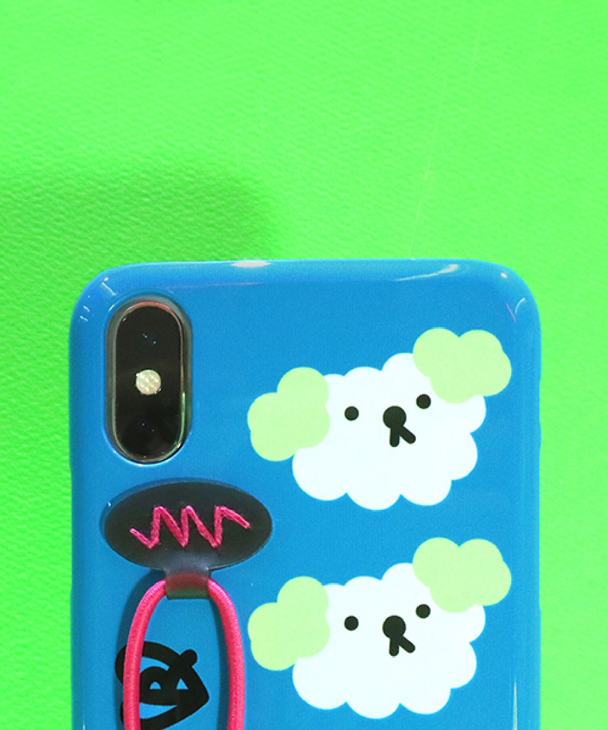 세컨드유니크네임(SECOND UNIQUE NAME) SUN CASE STRING GLOSSY SKY BLUE