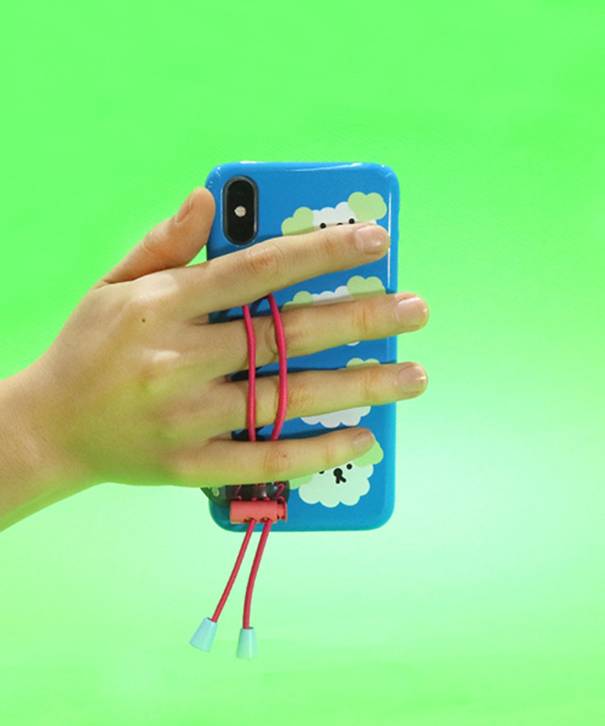 세컨드유니크네임(SECOND UNIQUE NAME) SUN CASE STRING GLOSSY SKY BLUE