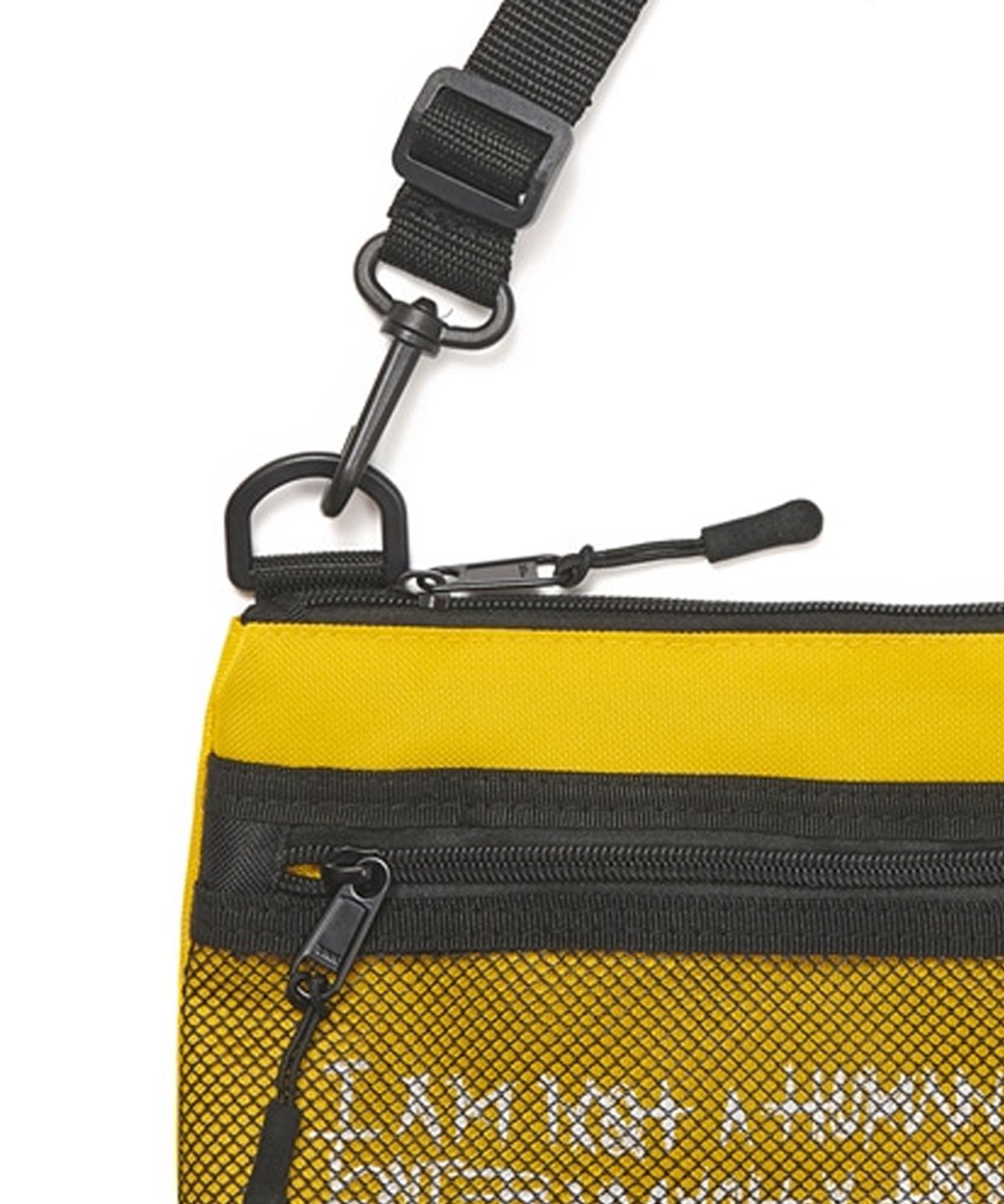 아임낫어휴먼비잉(I AM NOT A HUMAN BEING) Basic Logo Pouch Bag - YELLOW