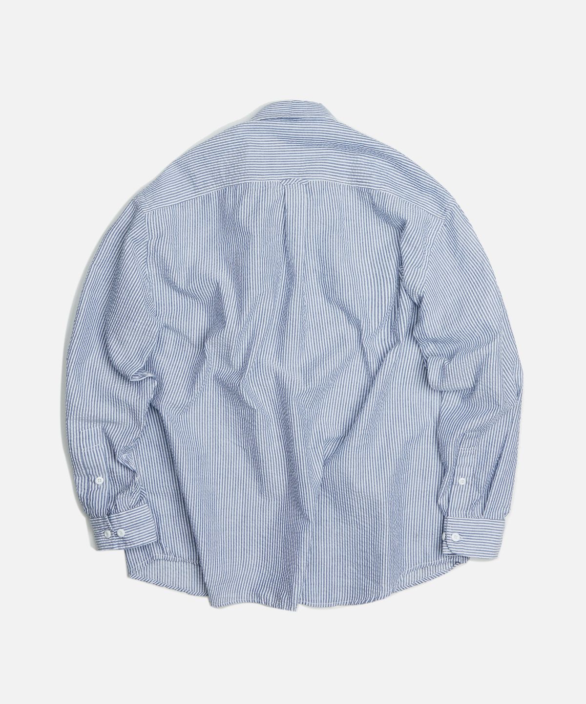 프리즘웍스(FRIZMWORKS) OG STRIPE SEERSUCKER SHIRT _ BLUE