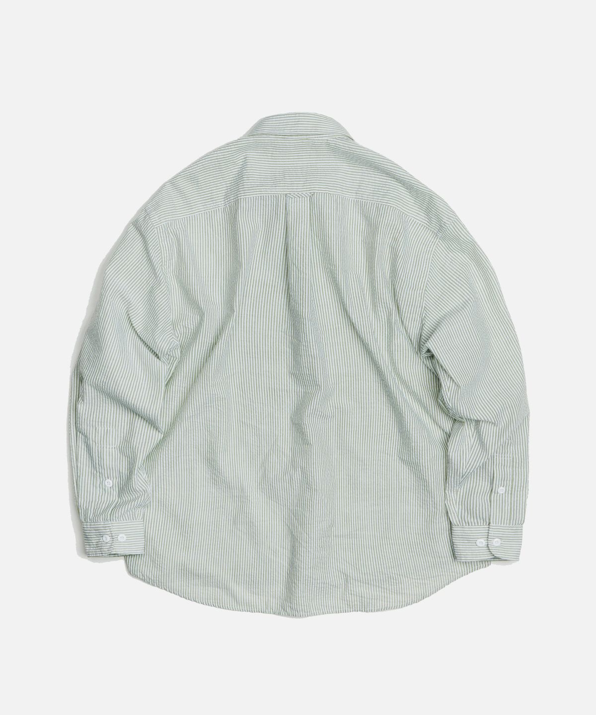 프리즘웍스(FRIZMWORKS) OG STRIPE SEERSUCKER SHIRT _ GREEN