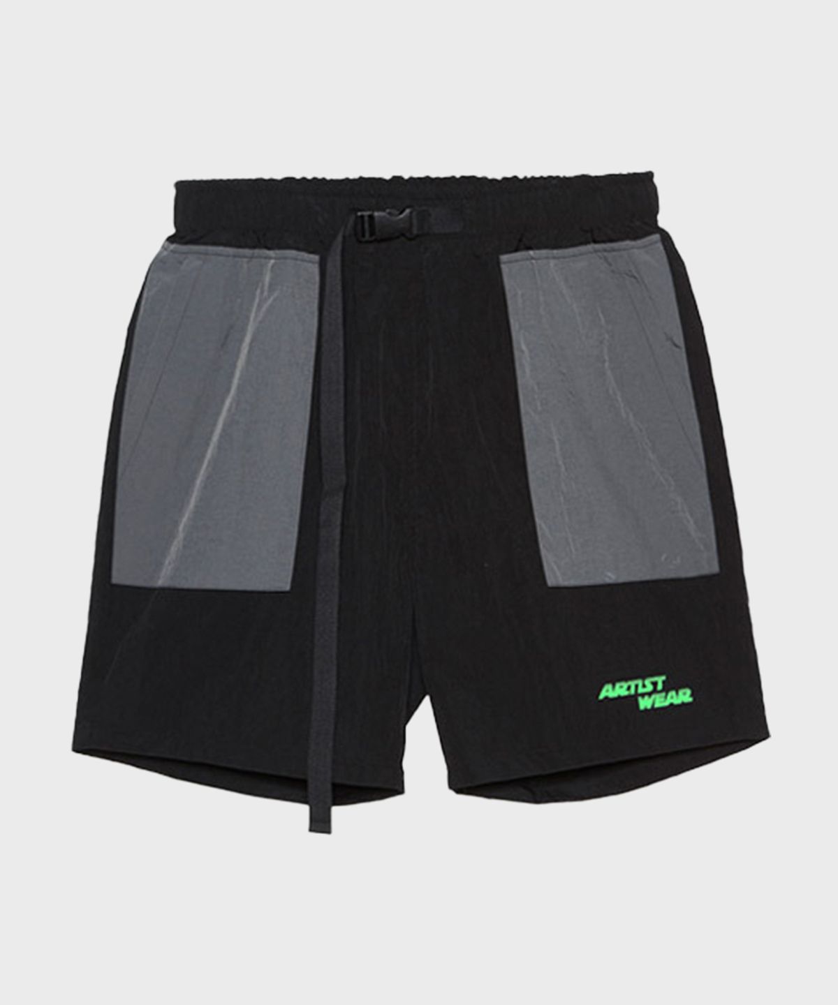 아티스트웨어(ARTISTWEAR) [ATW] 포켓 배색 하프팬츠_BK