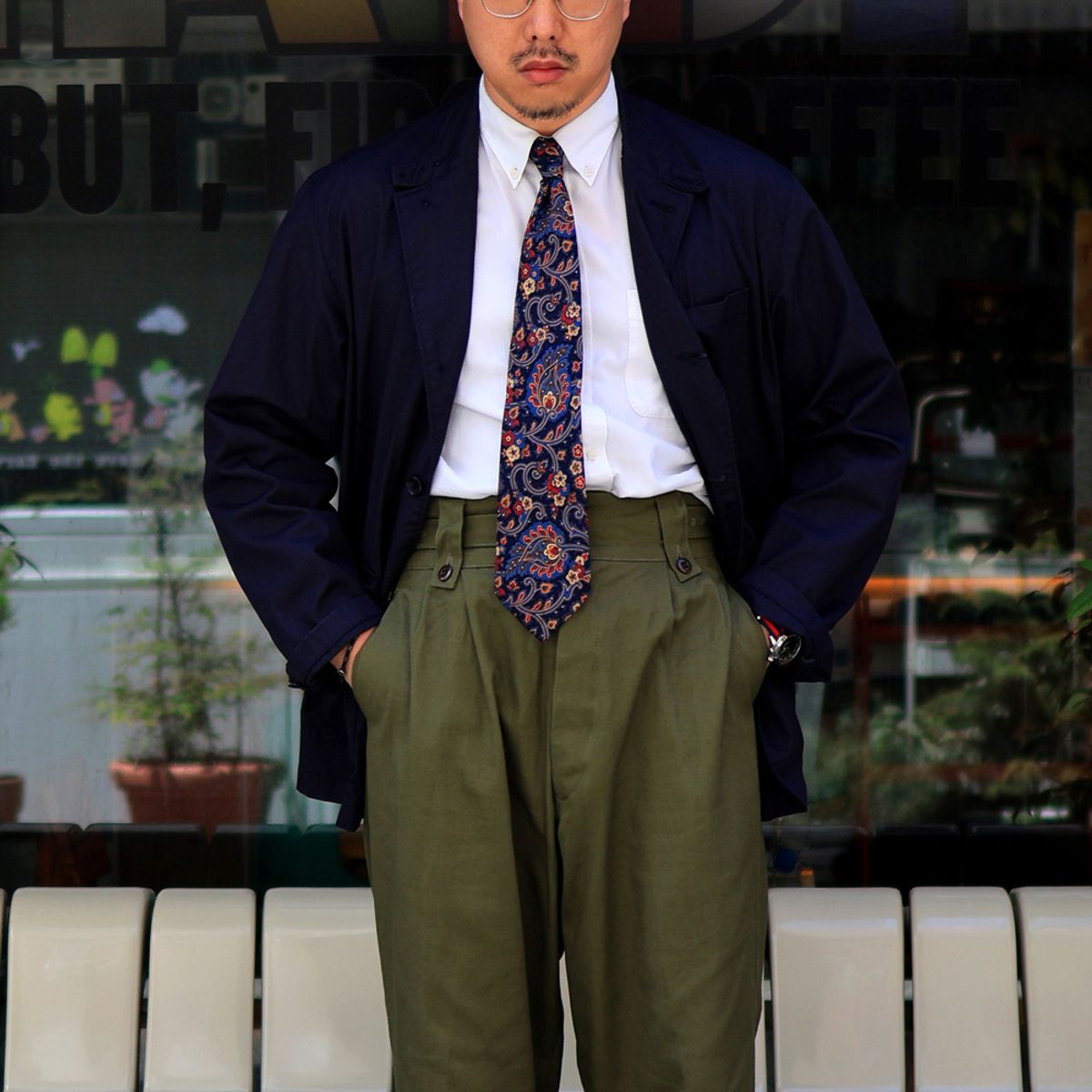 와이엠씨엘케이와이(YMCL KY) Australia 1960s Gurkha Pants - Olive