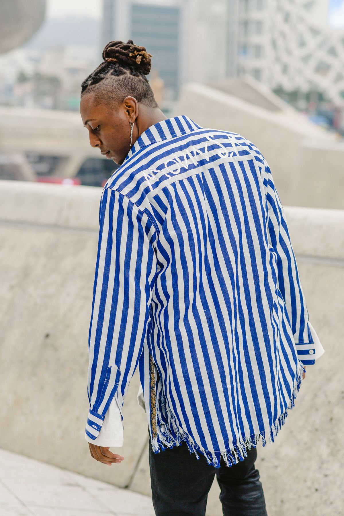모빈스알(MOVINS.R) GRUS SUMMER STP SLONG SLEEVE SHIRT