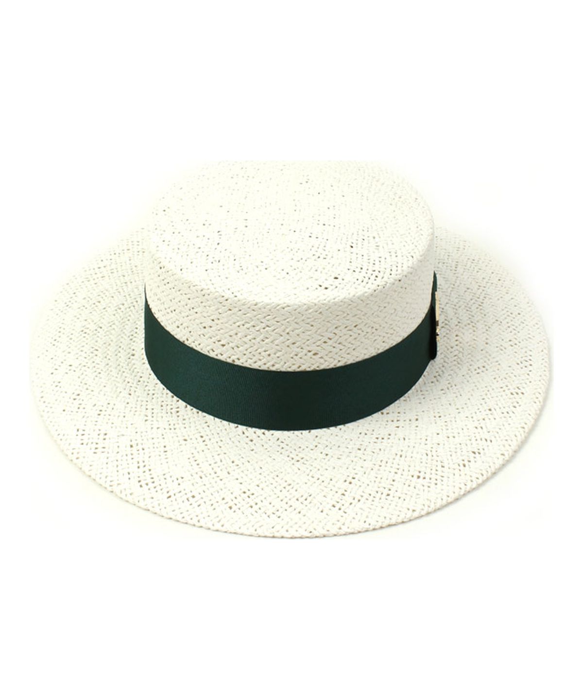 유니버셜 케미스트리(UNIVERSAL CHEMISTRY) Green Line White Panama Hat 파나마햇