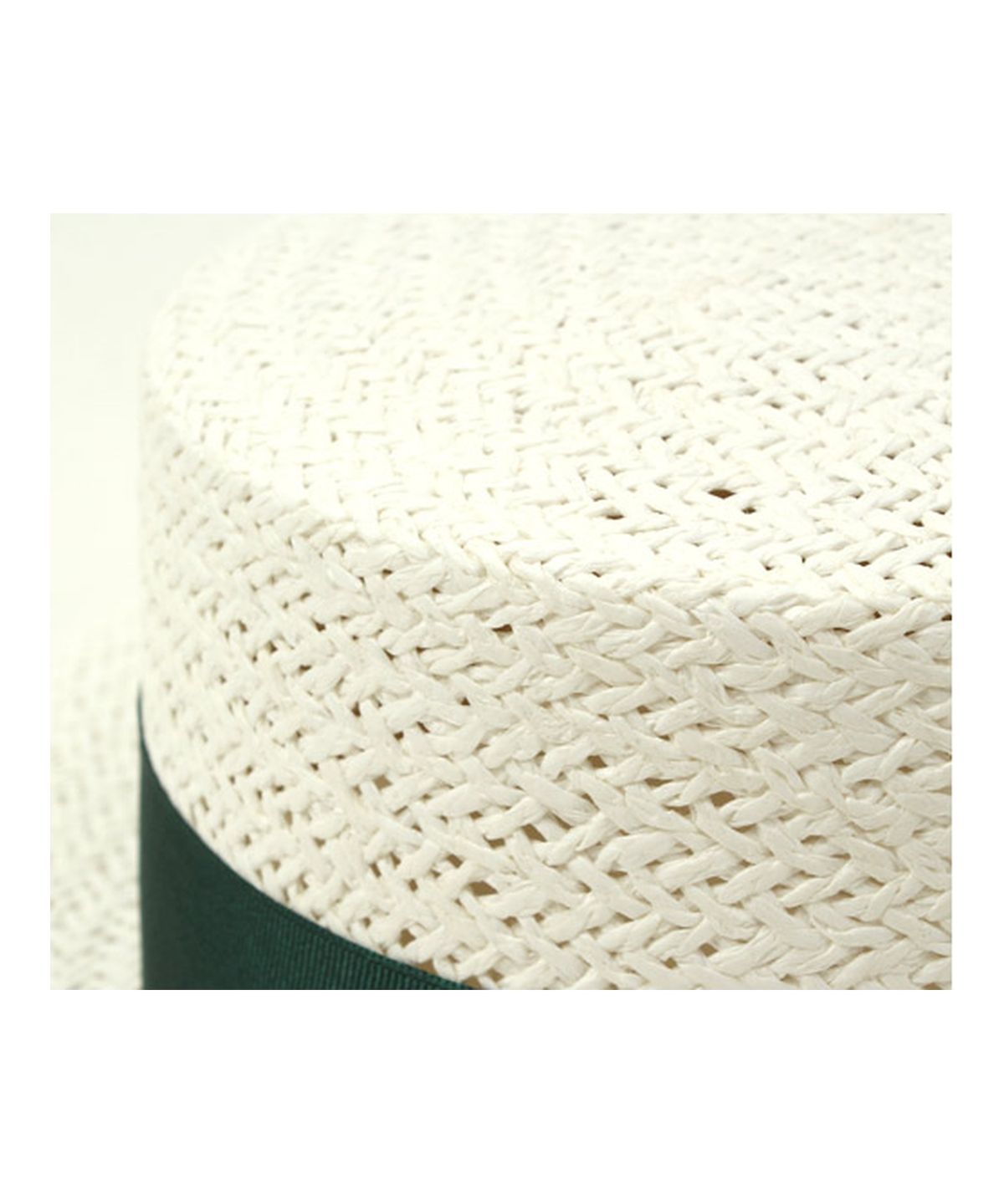 유니버셜 케미스트리(UNIVERSAL CHEMISTRY) Green Line White Panama Hat 파나마햇