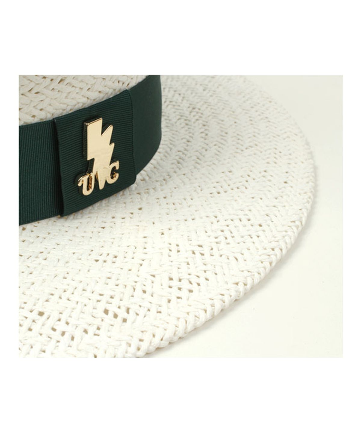 유니버셜 케미스트리(UNIVERSAL CHEMISTRY) Green Line White Panama Hat 파나마햇